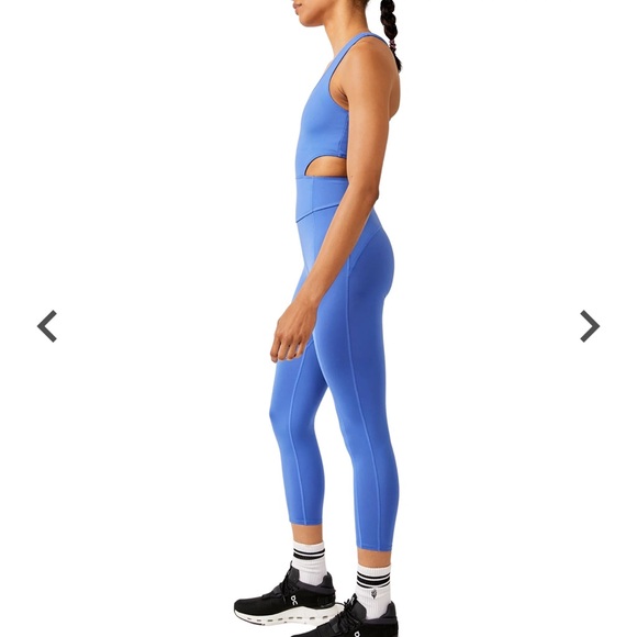 Free People FP Movement Women's Back It Up Bodysuit Blue - Picture 4 of 6